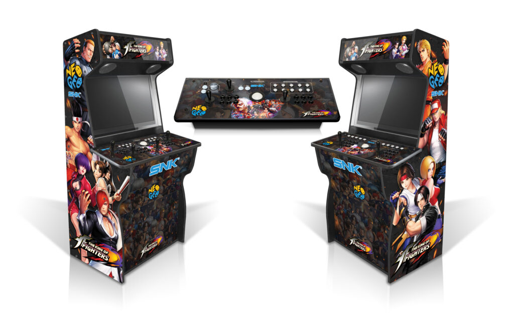 King of Fighters Arcade Cabinet Double Mockup