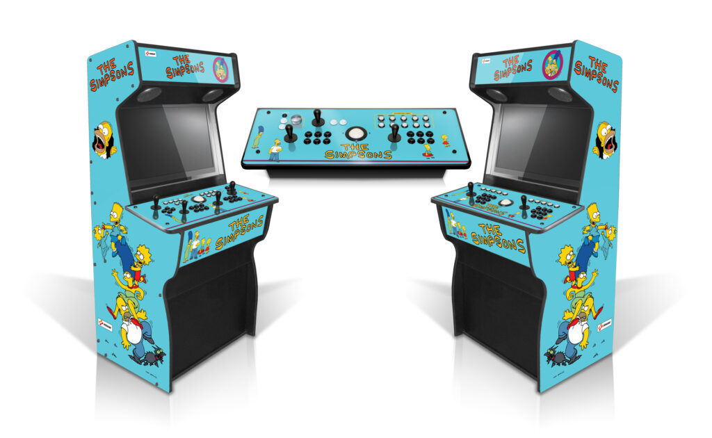 Simpsons Arcade Cabinet Double Mockup