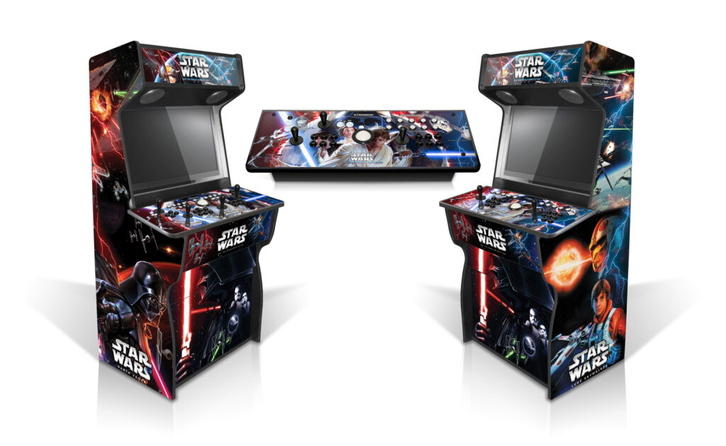 Star Wars Arcade Cabinet Double Mockup